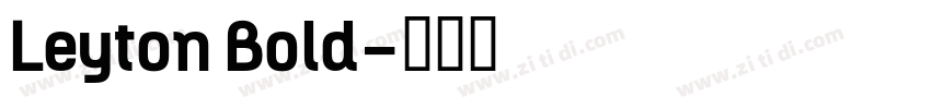 Leyton Bold字体转换